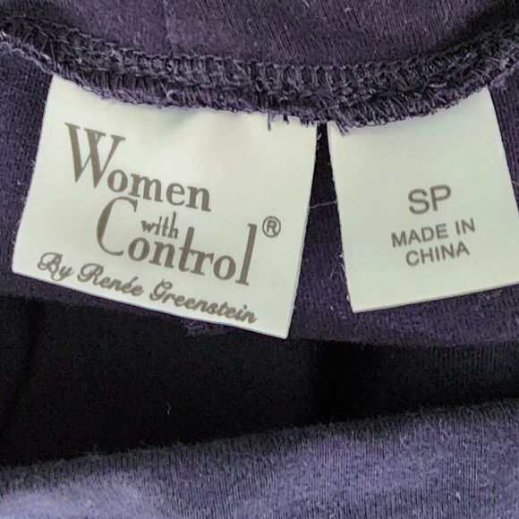 Women With Control Crop Pull On Pants | Small Petite | Navy Blue Cargo Pockets - Picture 5 of 6